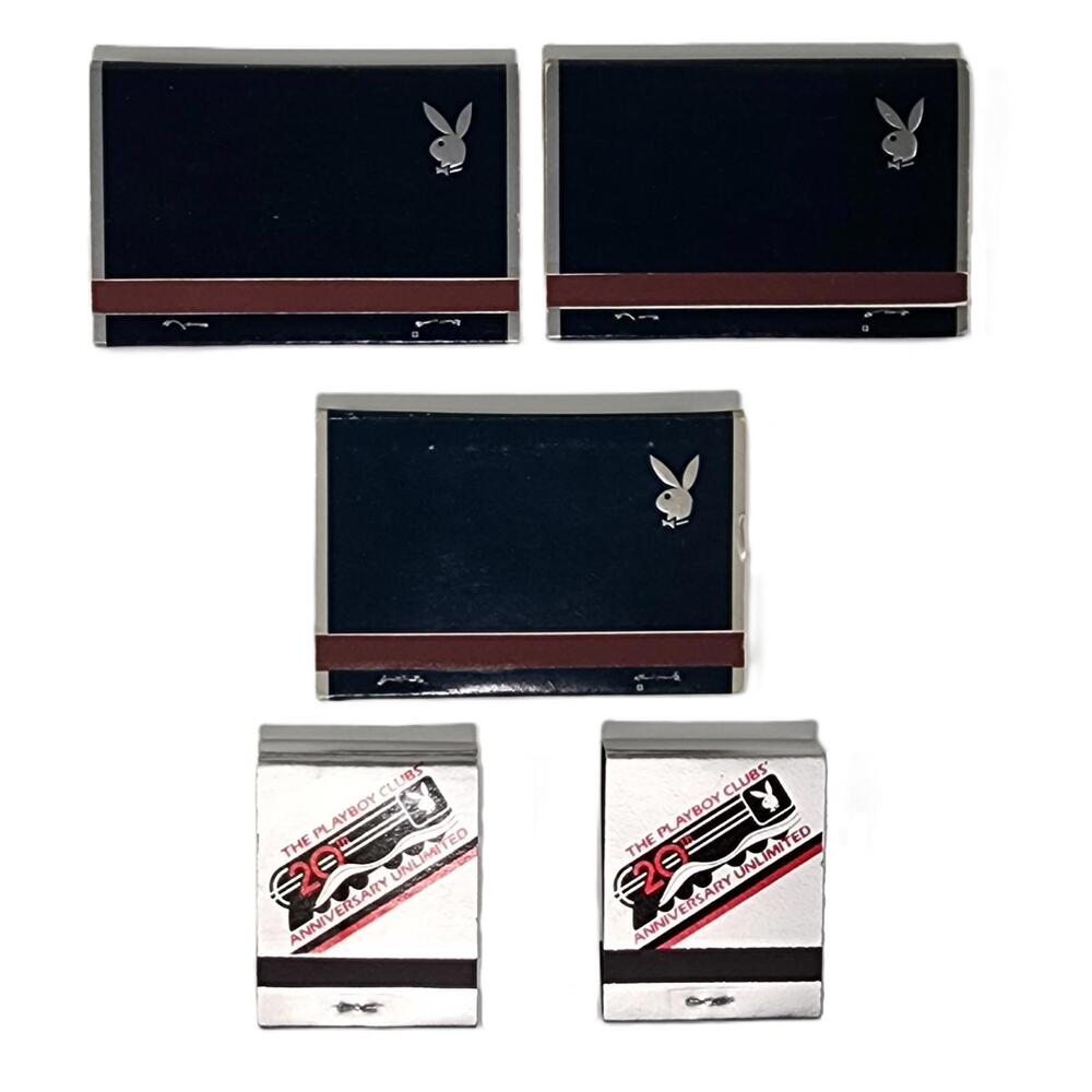 The Playboy Club VIP Matchbooks + 20th Anniversary  New York Chicago Vintage Lot